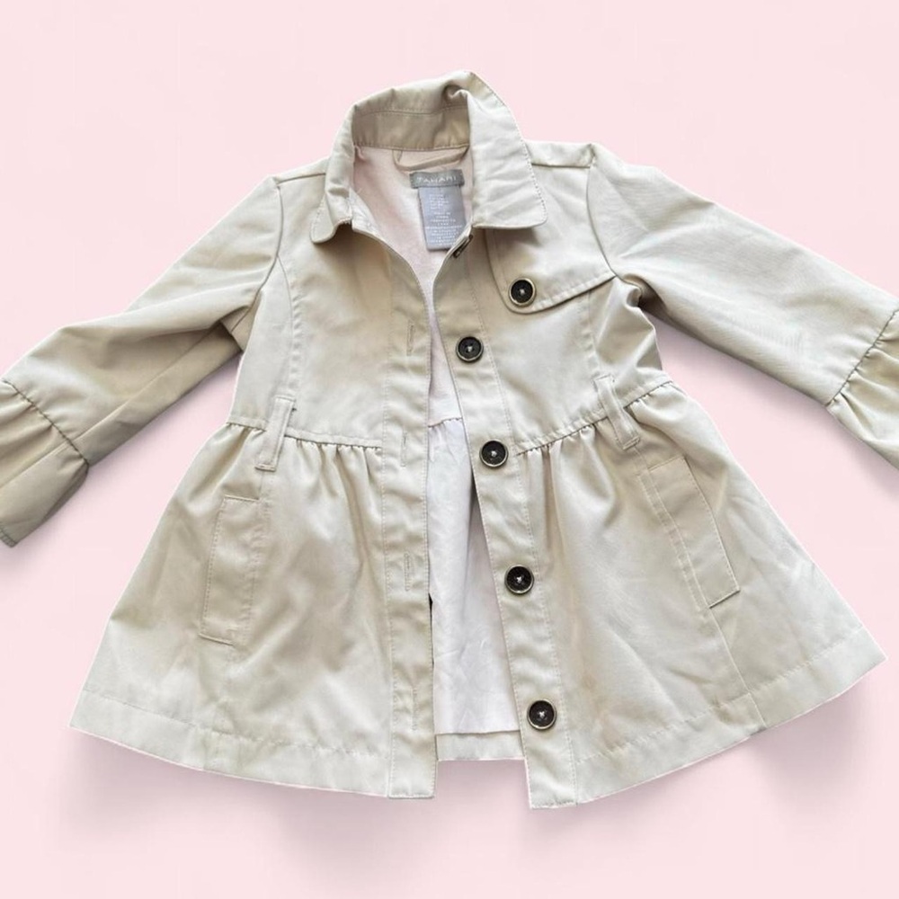 Tahari Beige Kids Raincoat